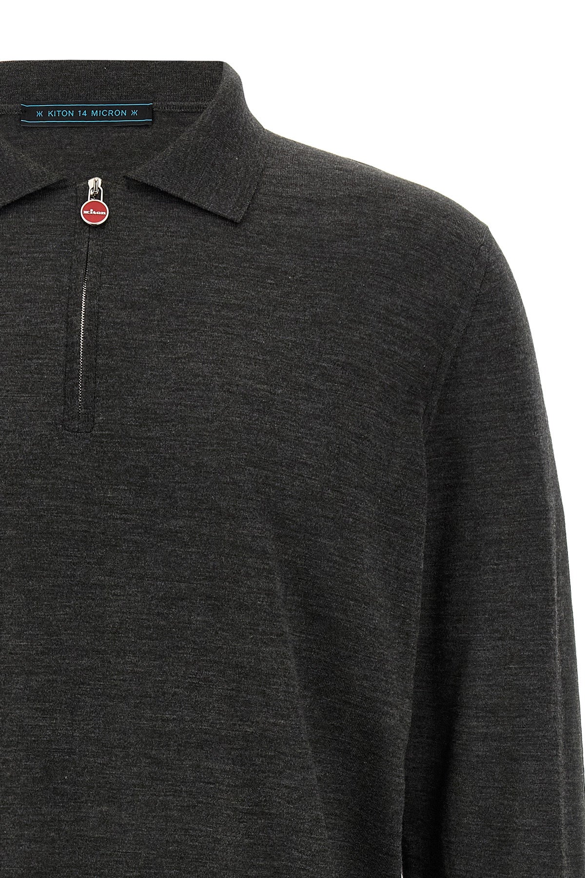 Kiton Men's Polo in Grey - image 3
