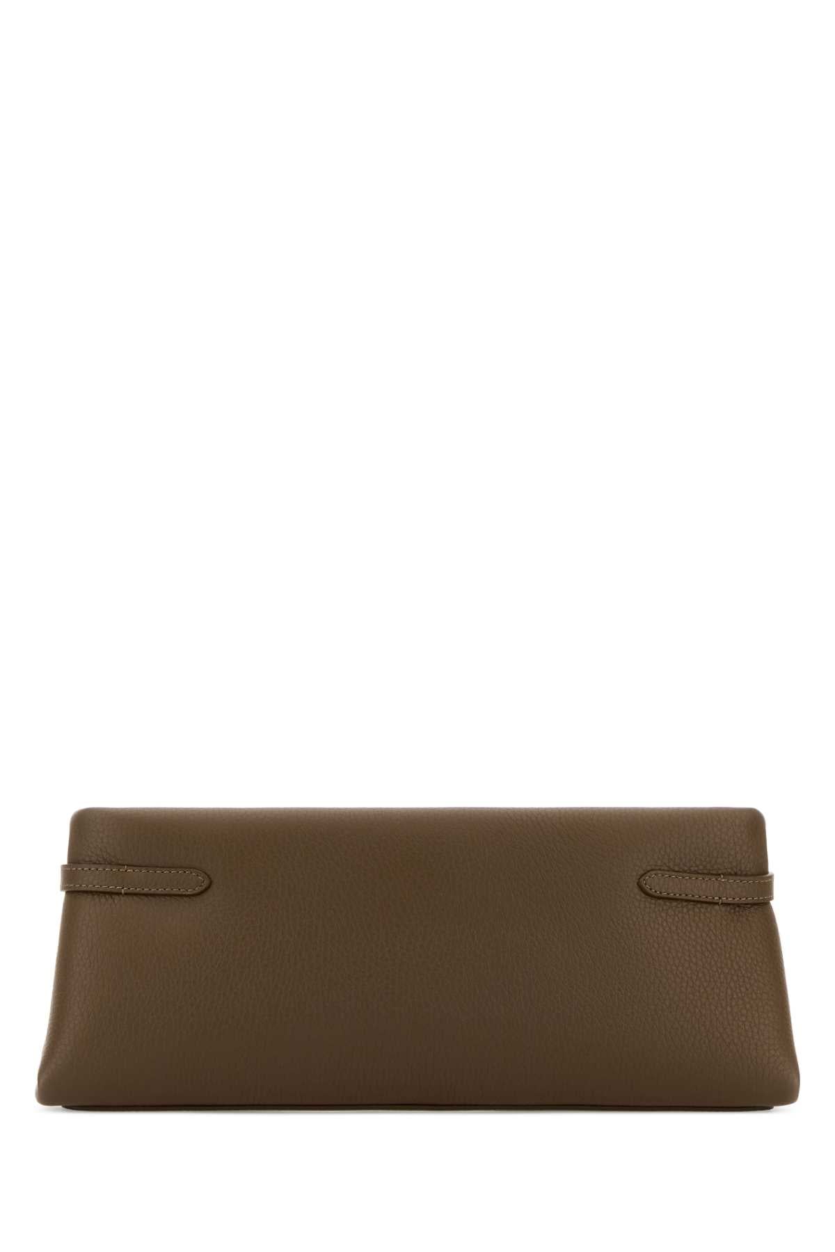 Brunello Cucinelli Women's Leather Clutch in Olive - image 3