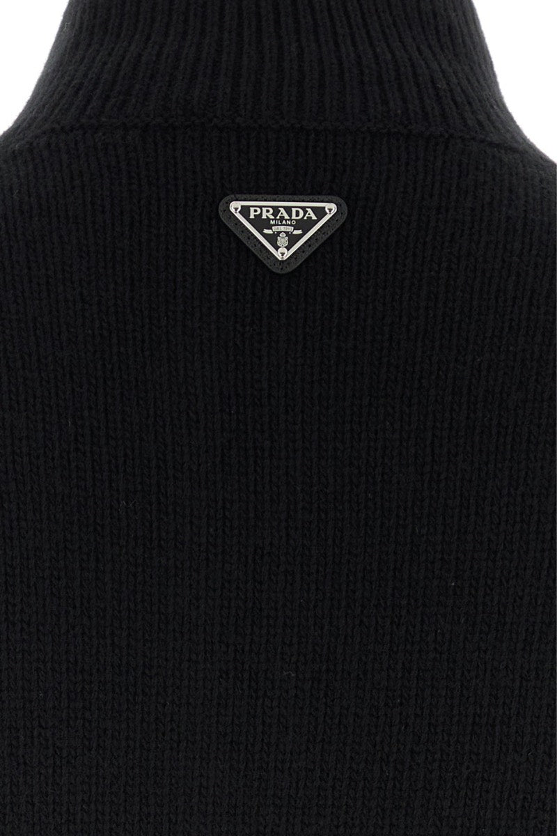 Prada Men's Wool Blend Sweater in Black