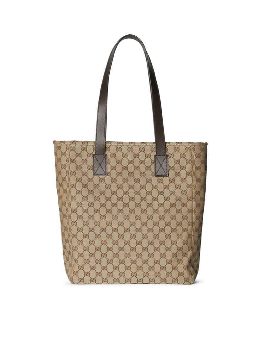 Gucci Men's GG Fabric Shopping Bag in Beige