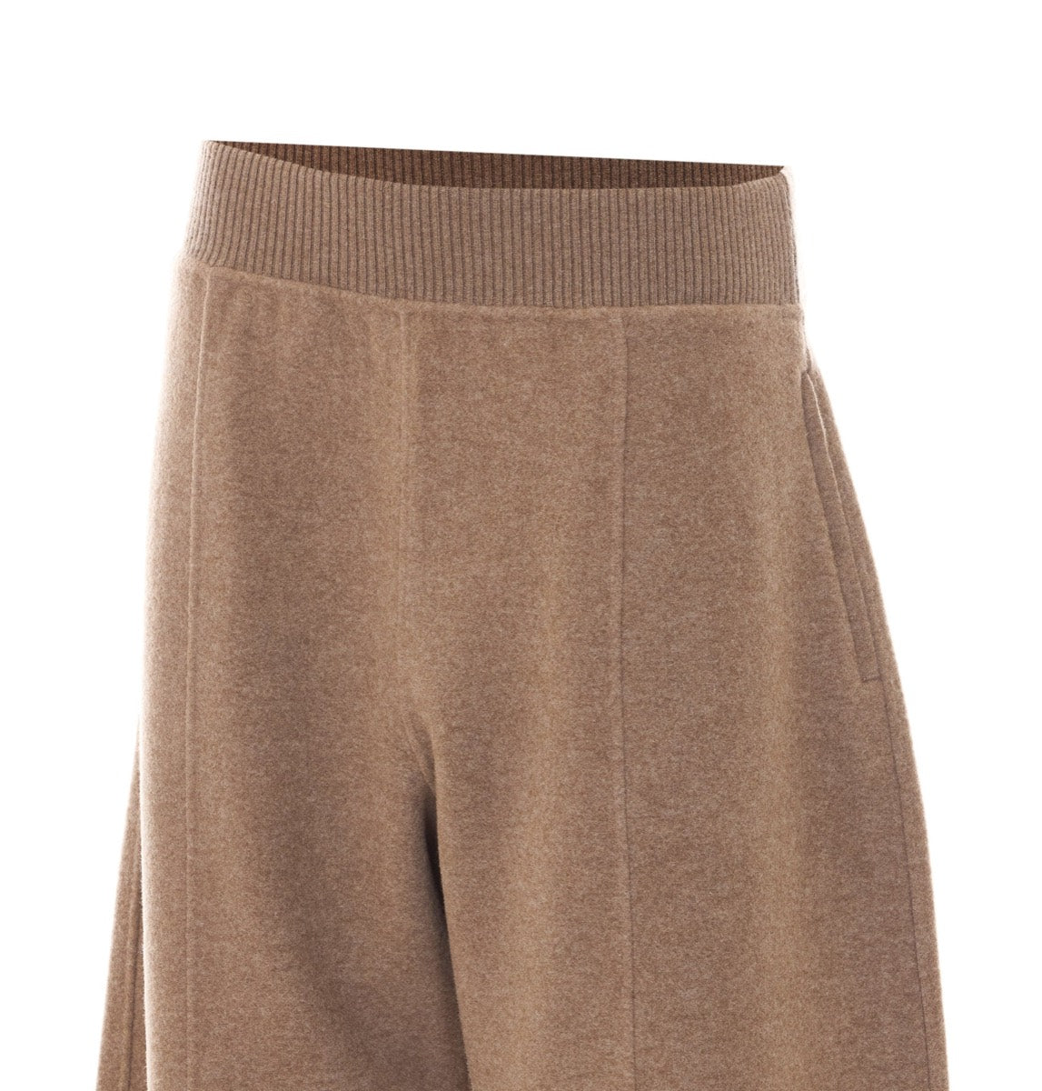 Max Mara Women's Wool Cashmere Jogger Pants in Beige