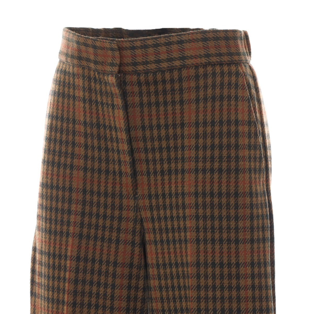 Max Mara Women's Wool Loose Trousers in Brown