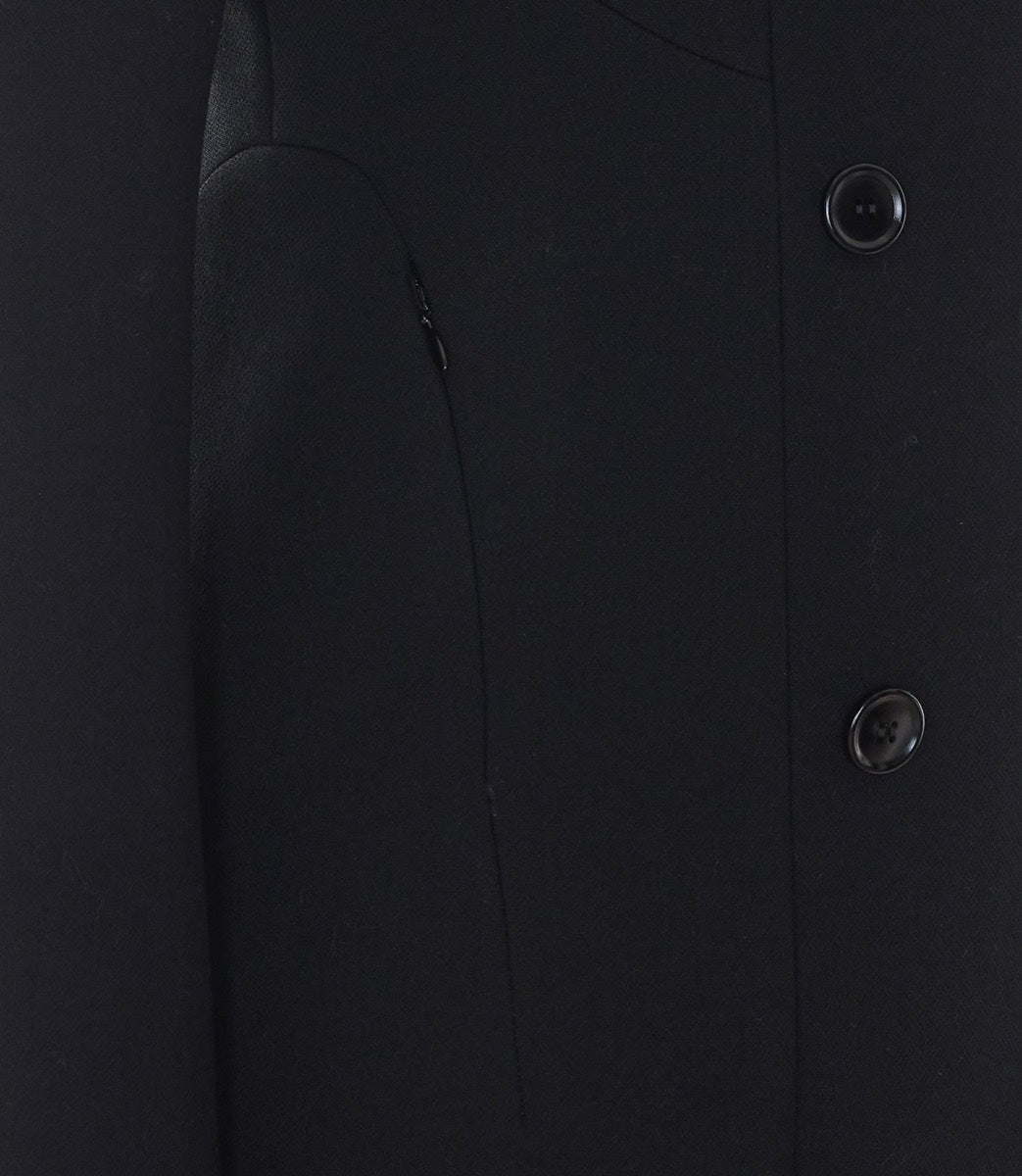Alaia Women's Virgin Wool Tailored Coat in Black