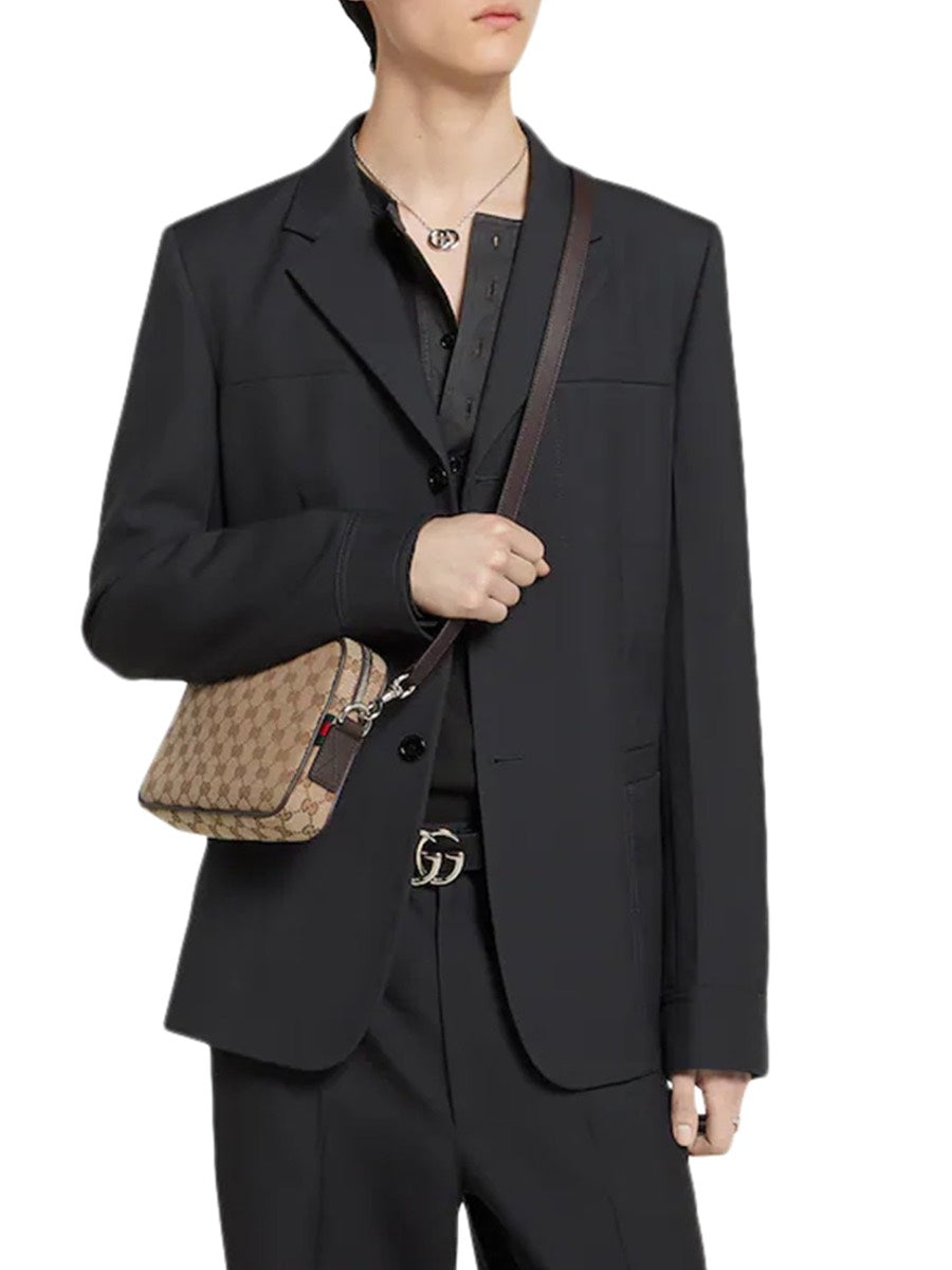 Gucci Men's Fabric Shoulder Bag in Nude