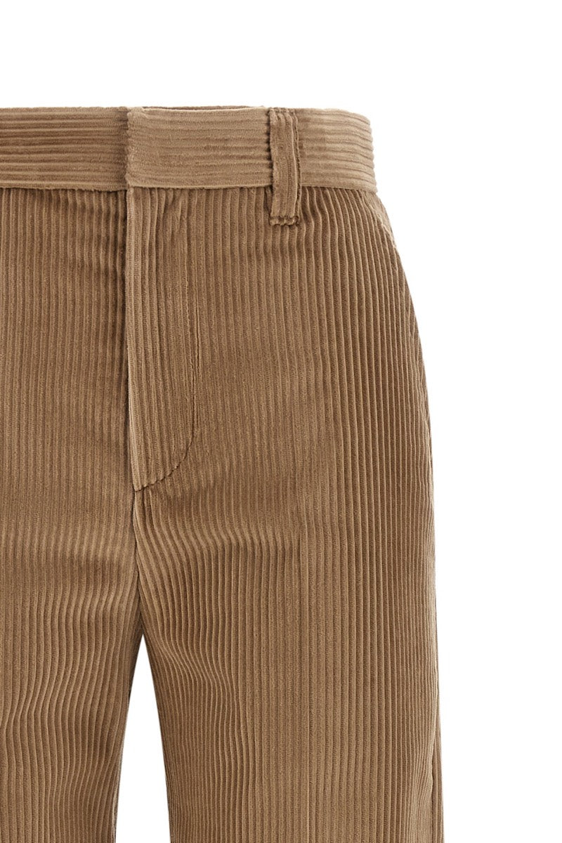 Brunello Cucinelli Women's Corduroy Trousers in Brown