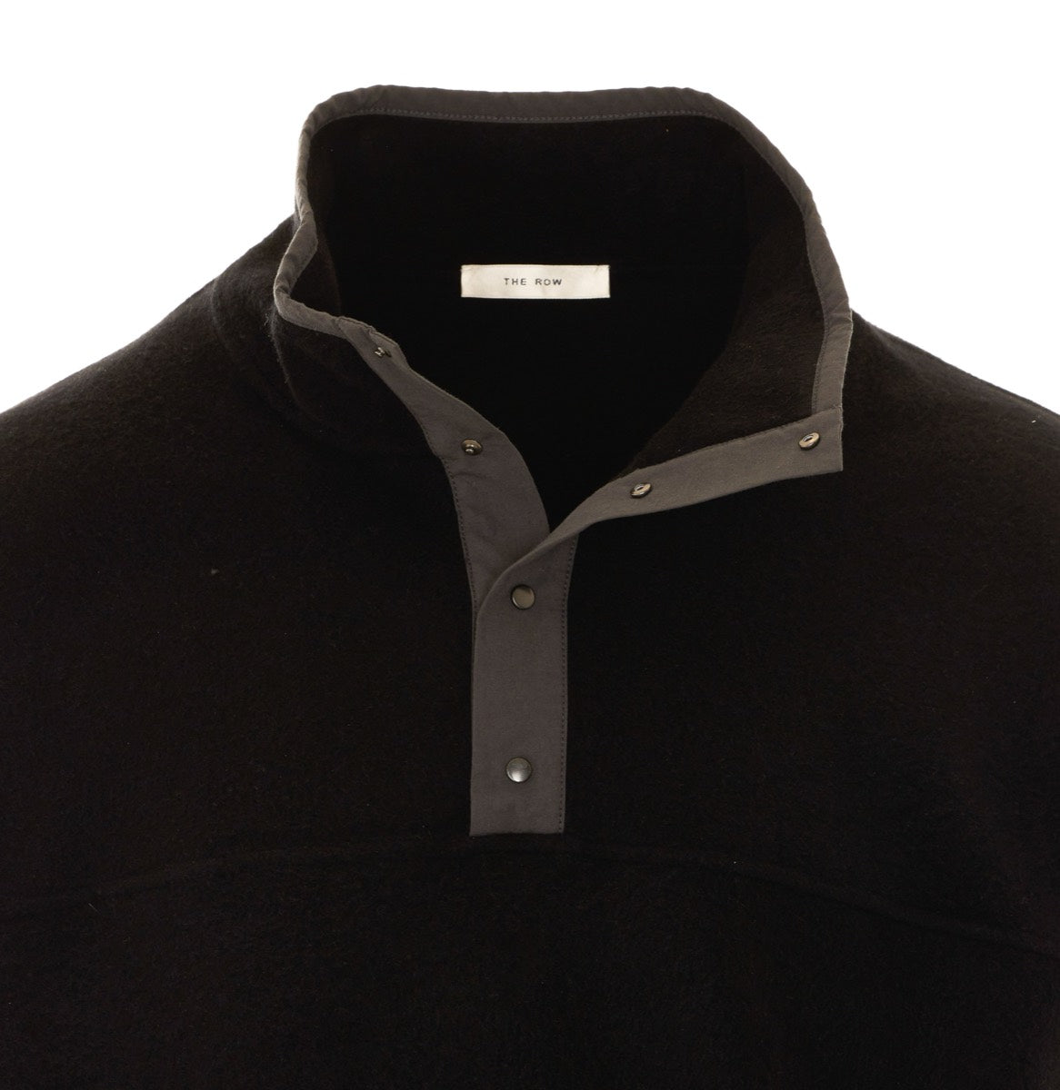 The Row Men's Silk Cotton Sweater in Black