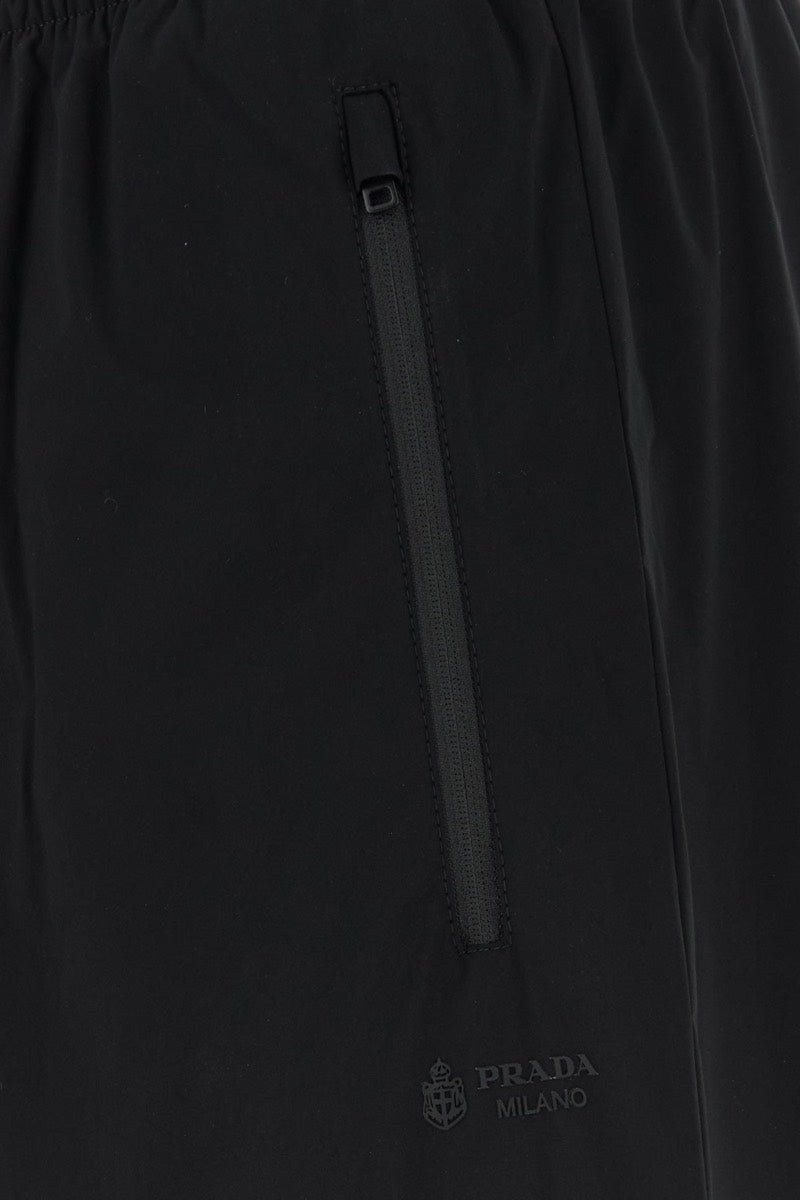 Prada Men's Stretch Nylon Pants in Black