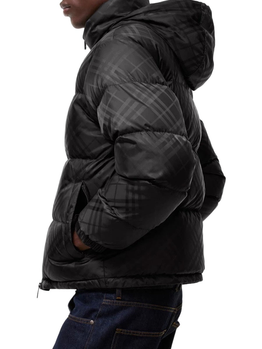 Burberry Men's Highlands Nylon Check Down Jacket
