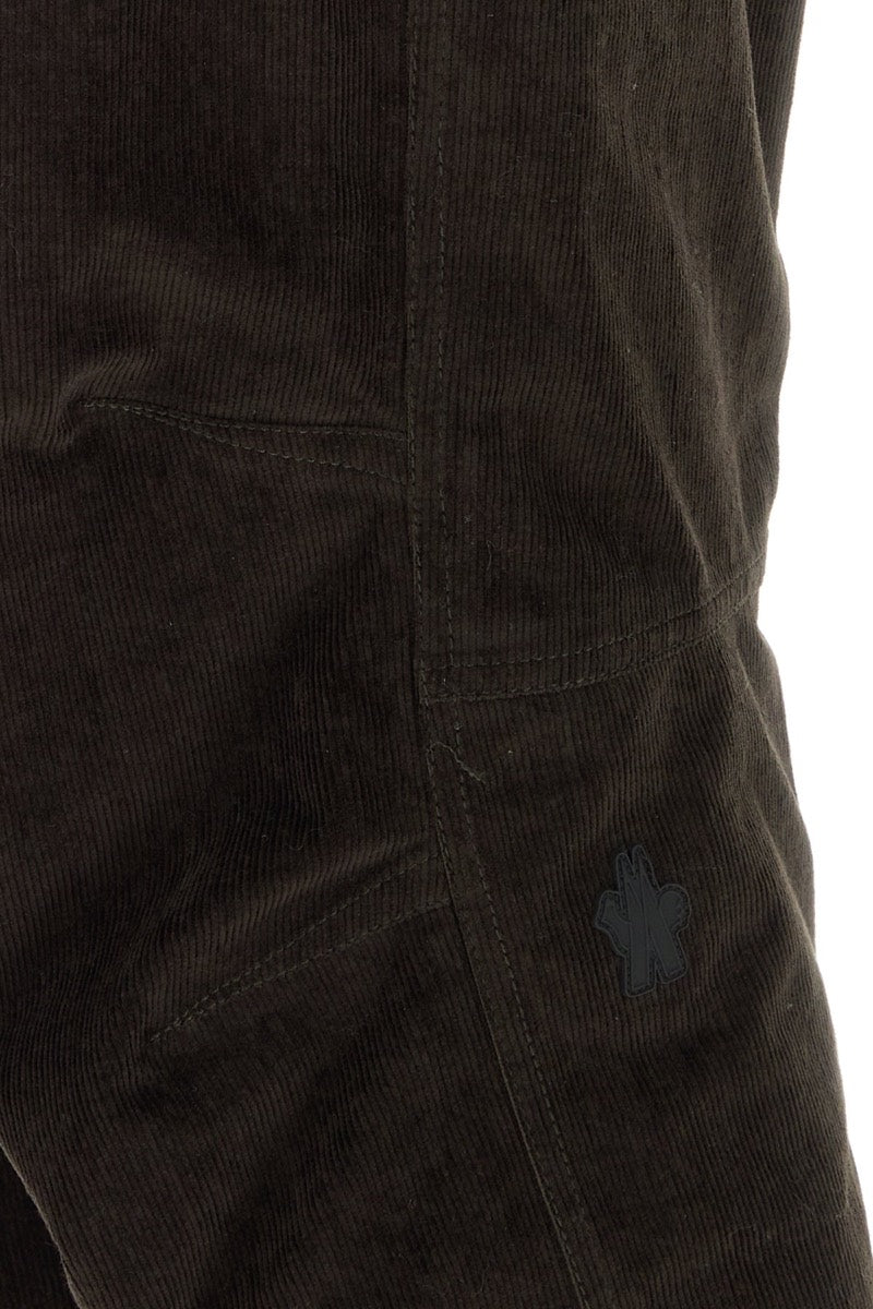 Moncler Grenoble Men's Corduroy Ski Pants in Dark Brown