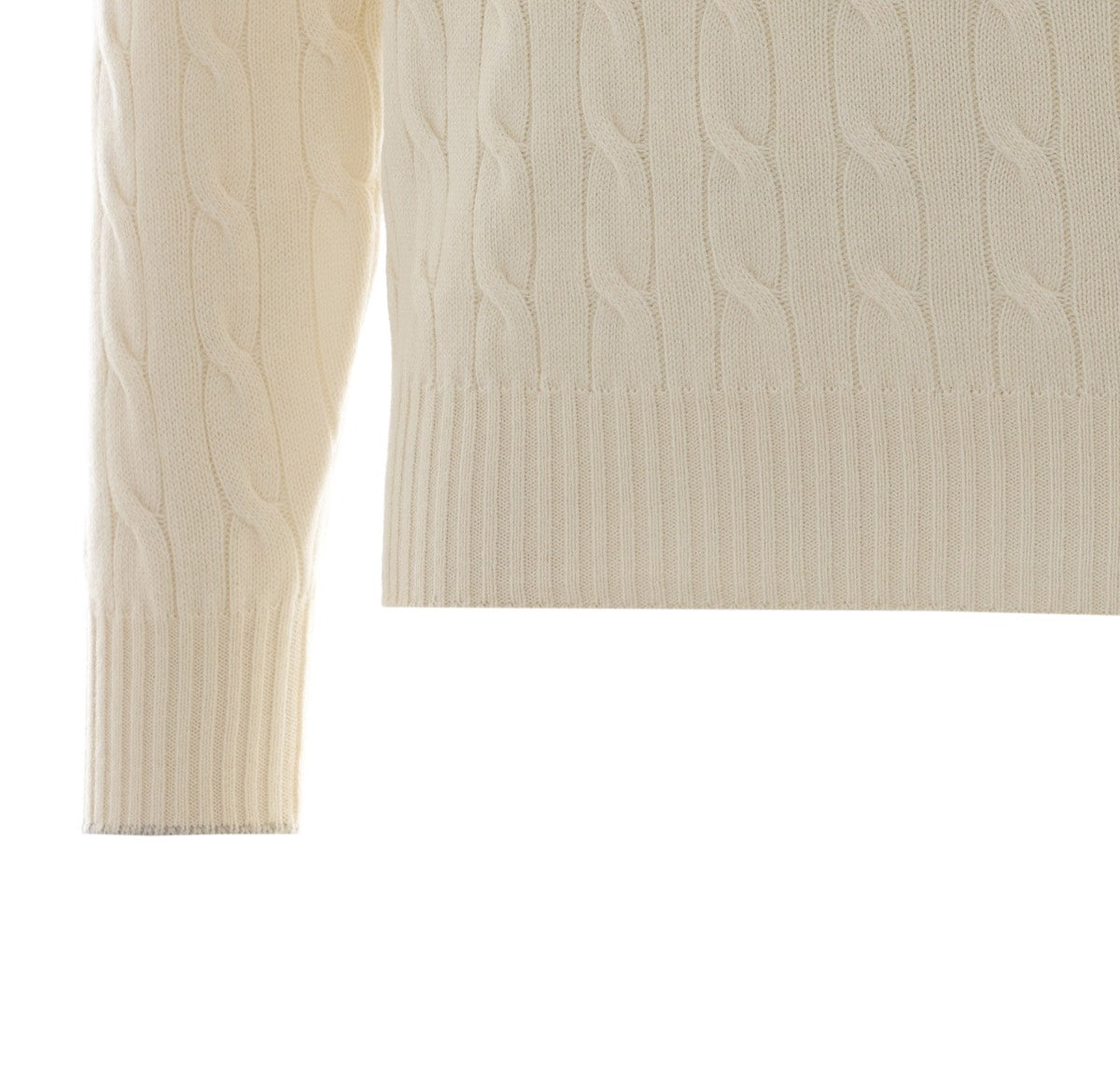 Brunello Cucinelli Men's Cashmere Sweater in White