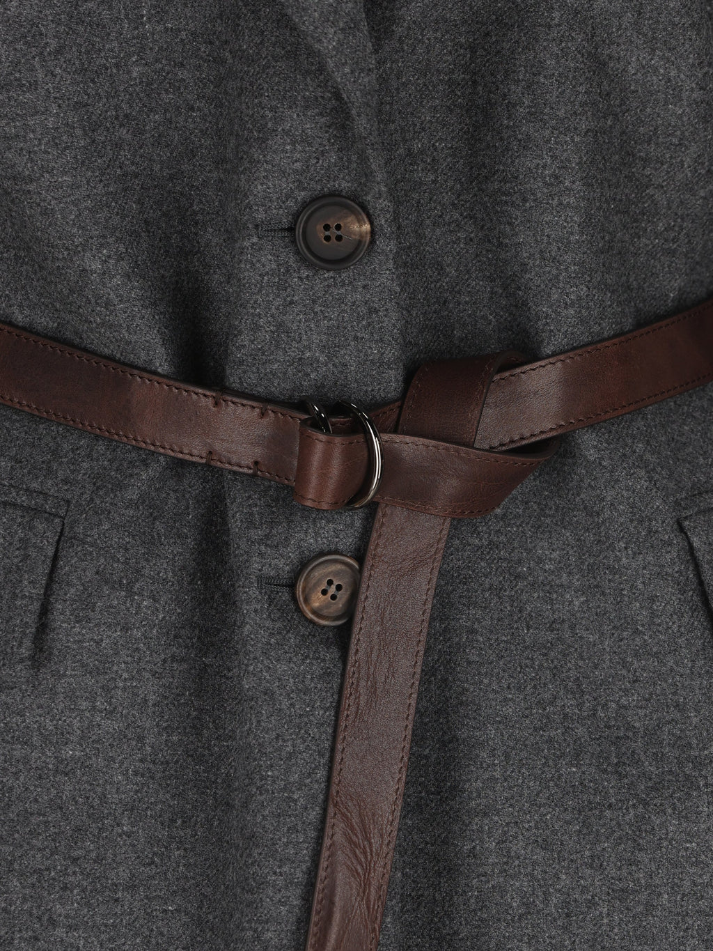 Brunello Cucinelli Women's Wool Blazer in Dark Grey - view 4