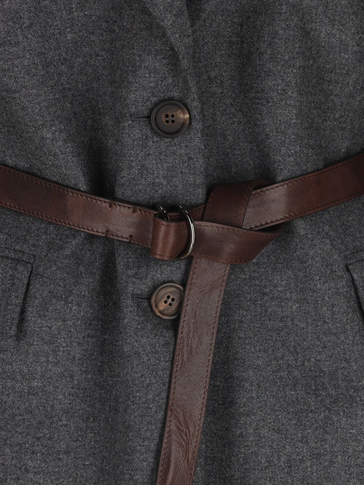 Brunello Cucinelli Women's Wool Blazer in Dark Grey - view 4