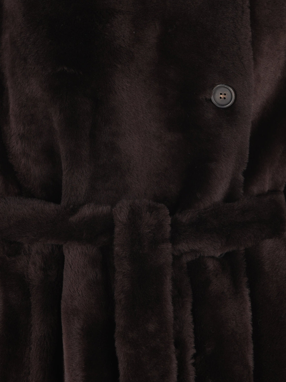 Brunello Cucinelli Women's Shearling Coat in Brown - view 4