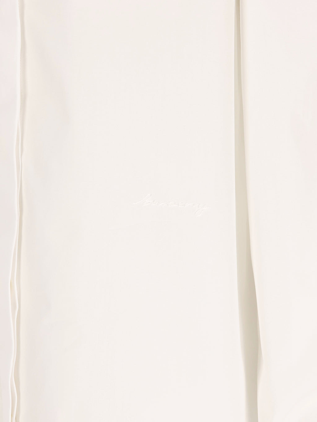 Burberry Women's Ruffled Cotton Shirt in White - view 4