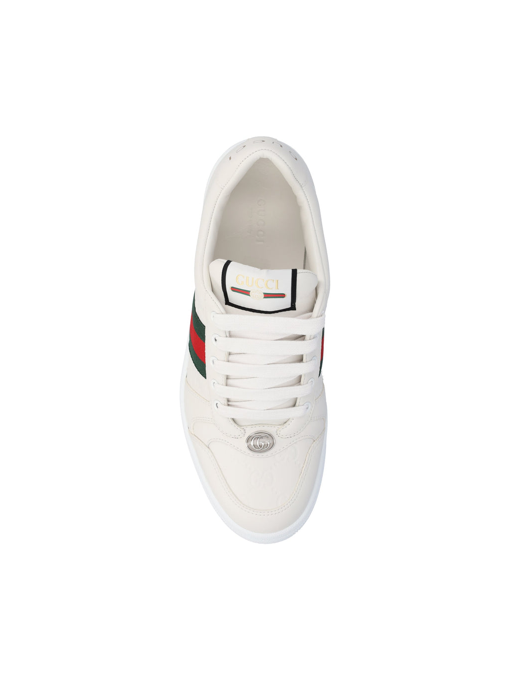 Gucci Women's Screener Leather Sneakers in White - view 4