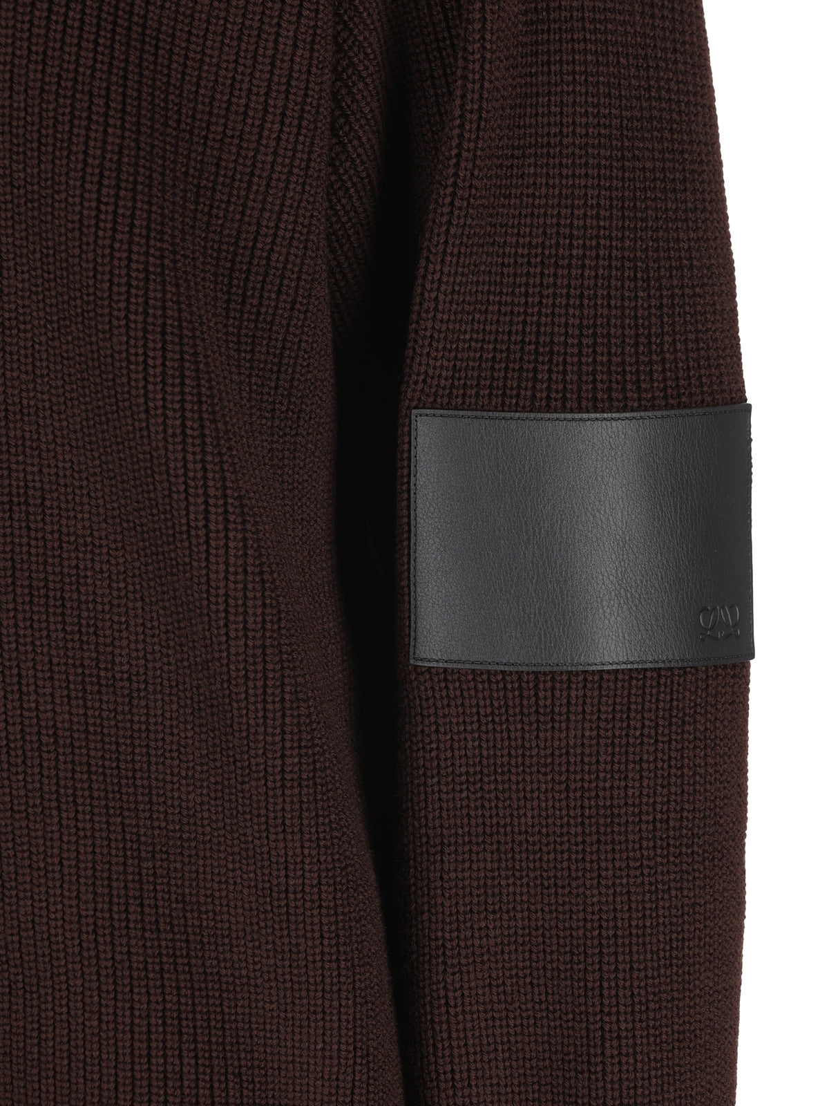 Loewe Women's Wool Zip Jumper in Brown - view 4