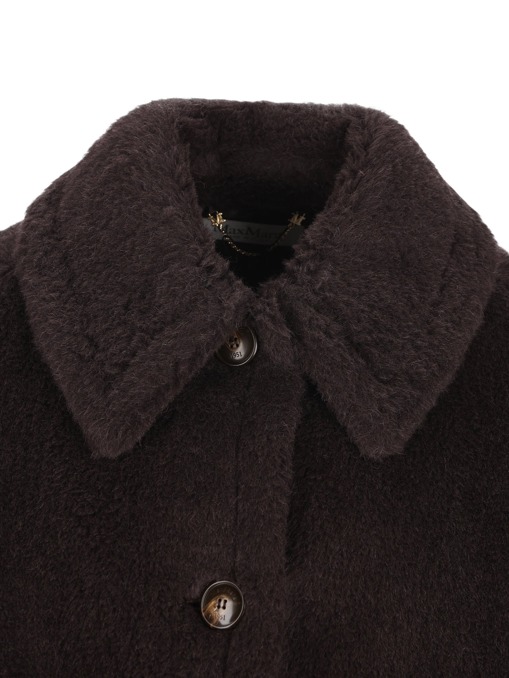 Max Mara Women's Teddy Alpaca Cape in Brown - view 4