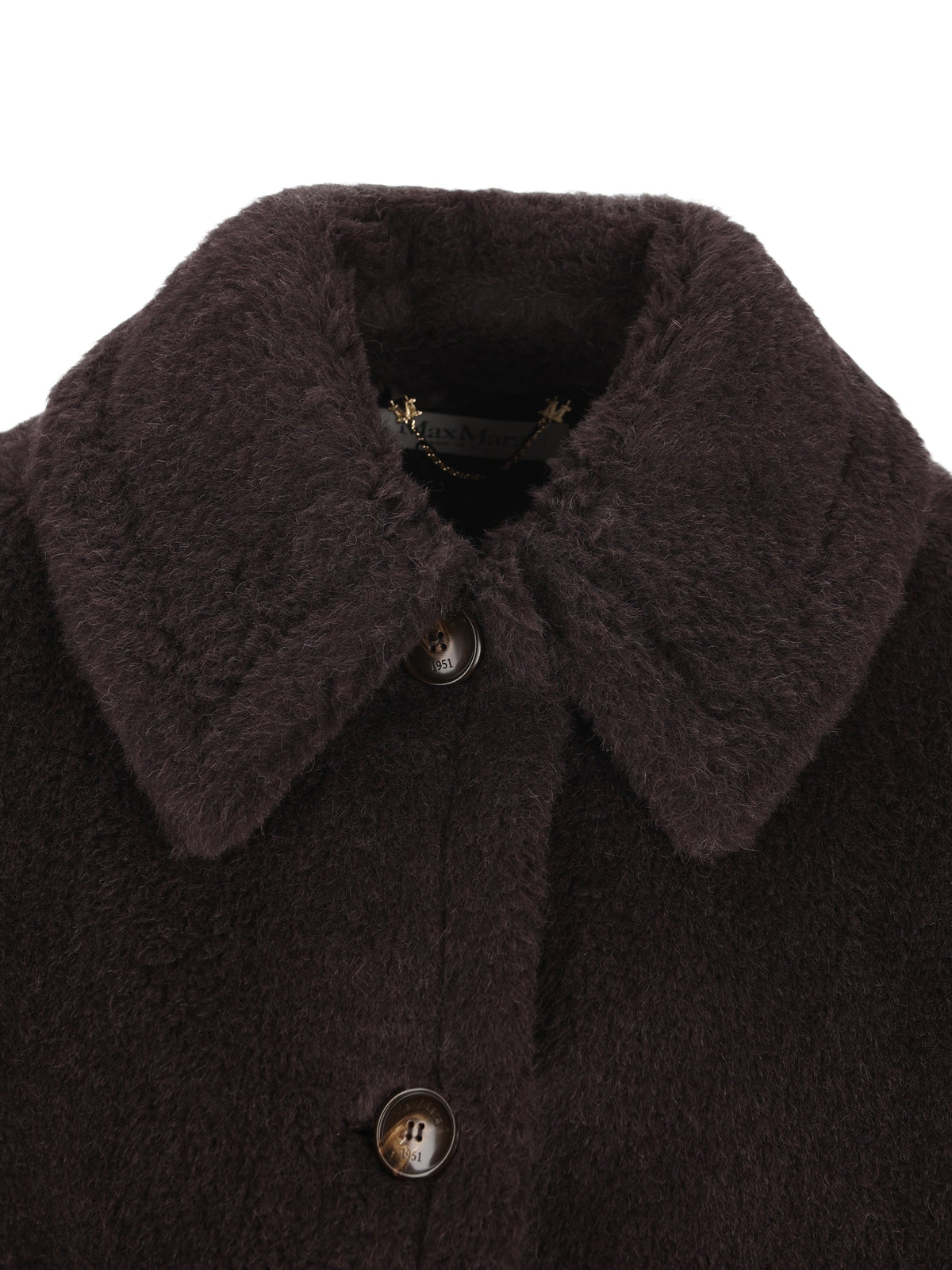 Max Mara Women's Teddy Alpaca Cape in Brown - view 4