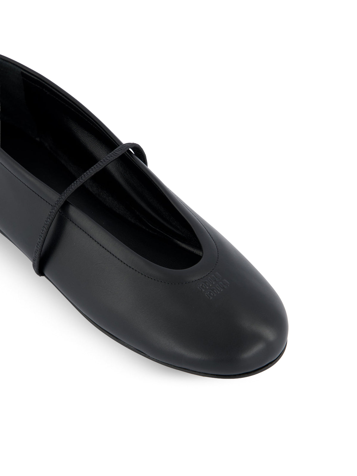 Miu Miu Women's Nappa Ballet Flats in Black - view 4