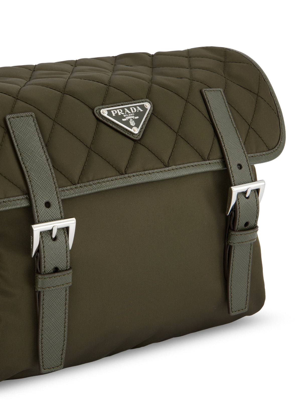 Prada Women's Re-Nylon Large Shoulder Bag in Green - view 4