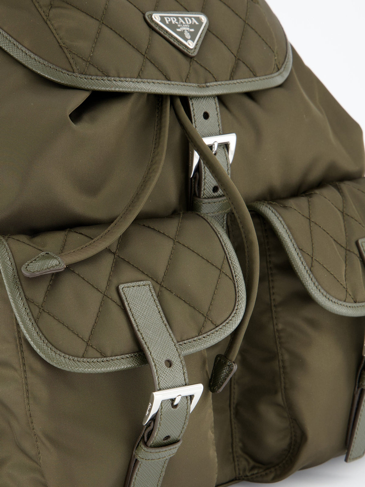 Prada Women's Re-Nylon Backpack in Green - view 4