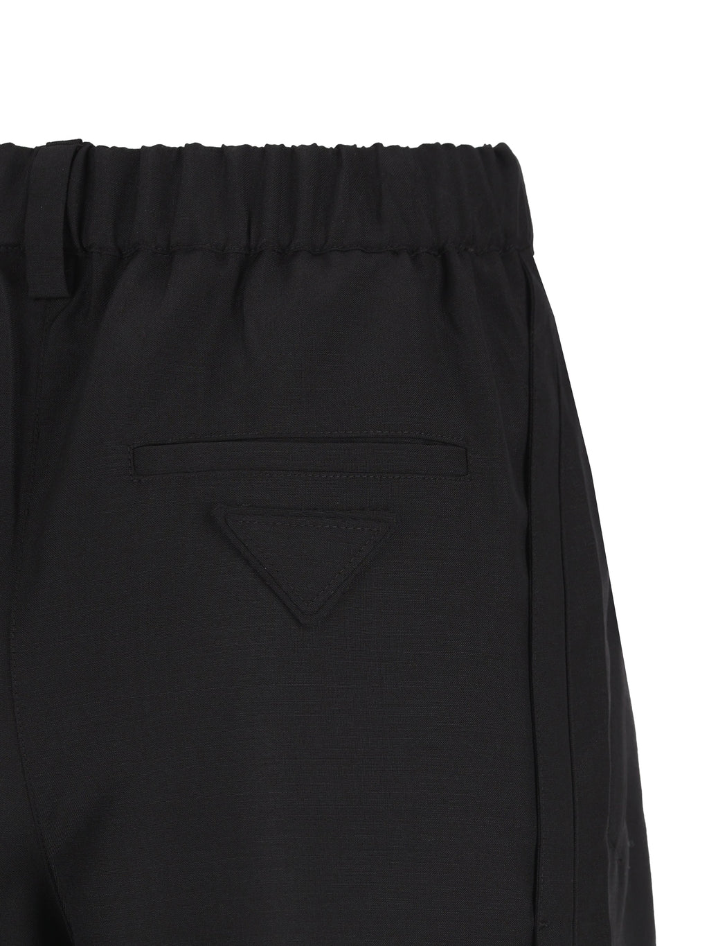 Prada Women's Virgin Wool Mohair Trousers in Black - view 4