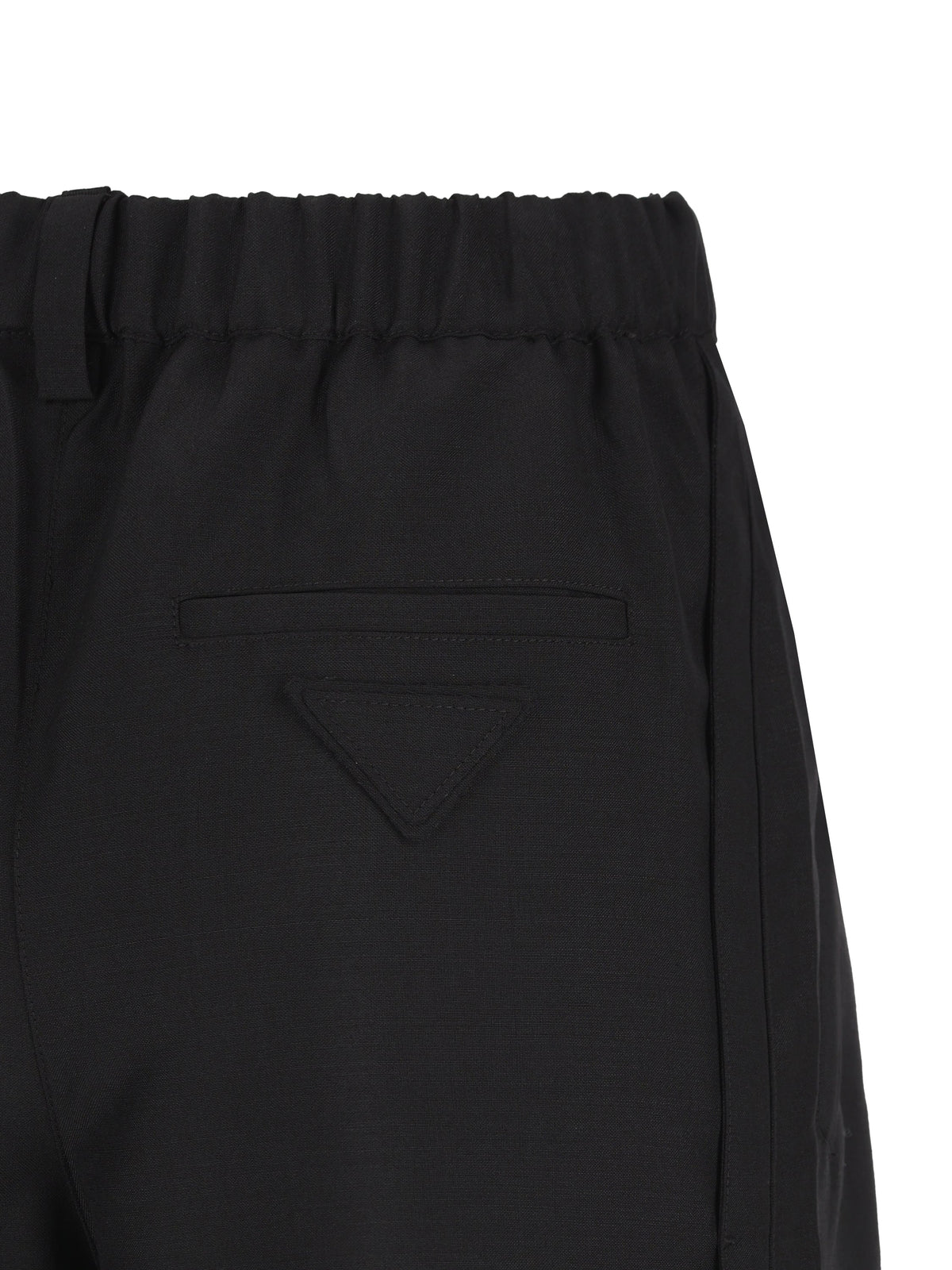 Prada Women's Virgin Wool Mohair Trousers in Black - view 4