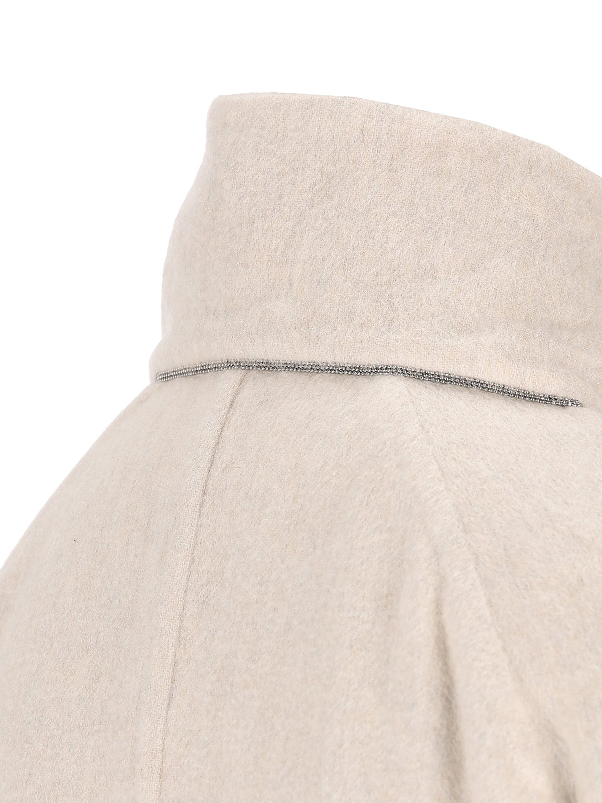 Brunello Cucinelli Women's Cashmere Belted Coat in Ivory - view 4