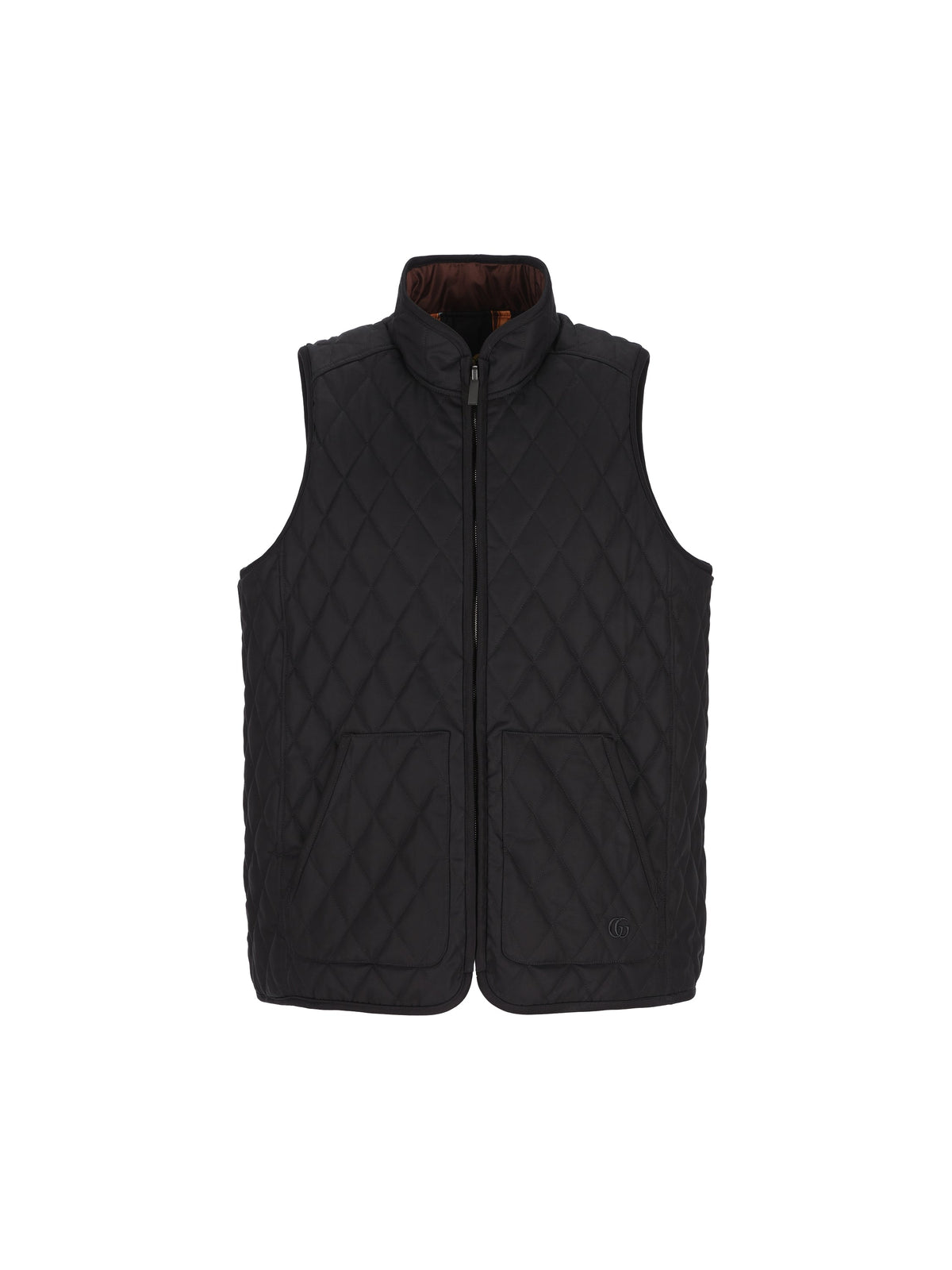 Gucci Women's Reversible Silk Twill Gilet in Black - view 4