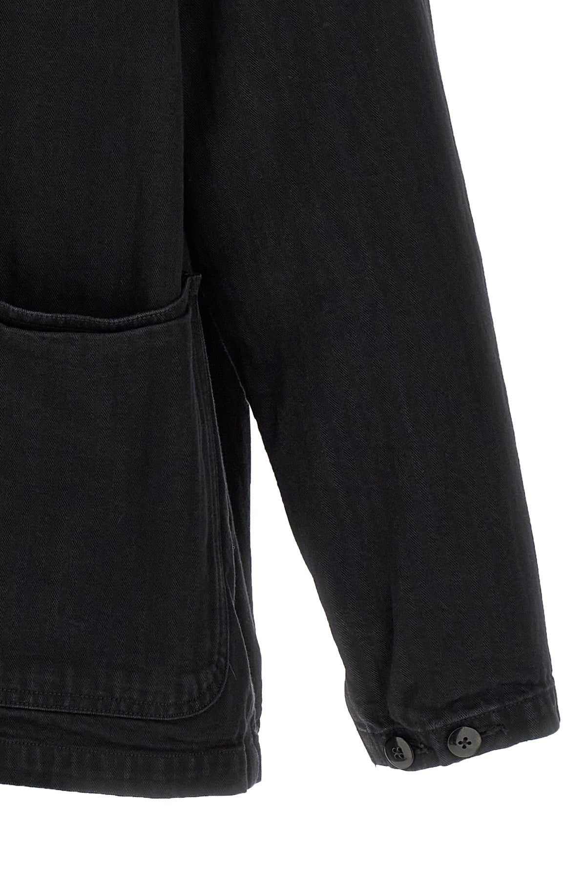 Visvim Men's Baker Jacket in Black Cotton - view 4