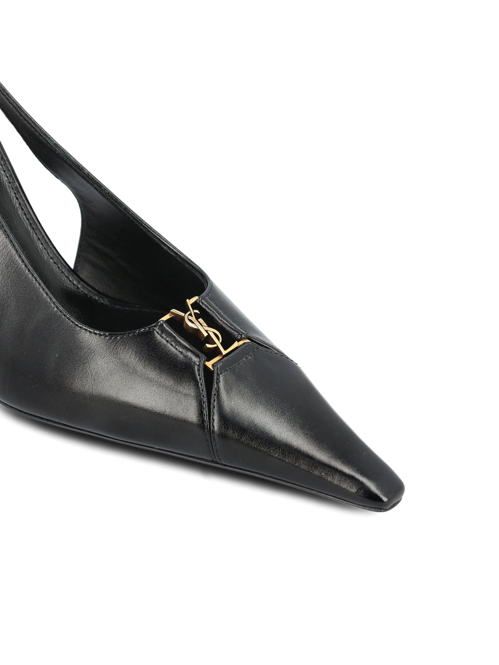 Saint Laurent Women's Leather Babylone Pumps in Black - view 4