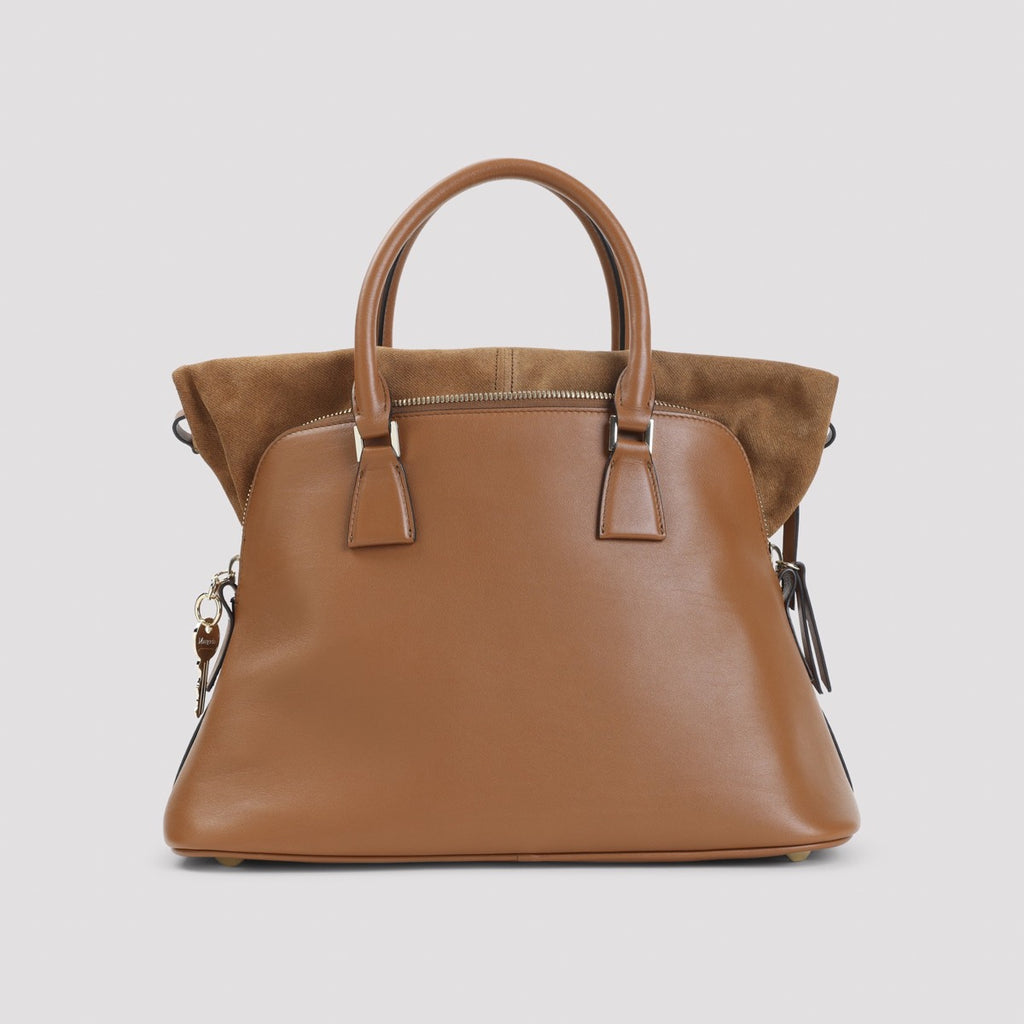 Maison Margiela Women's 5AC Soft Leather Bag in Cognac