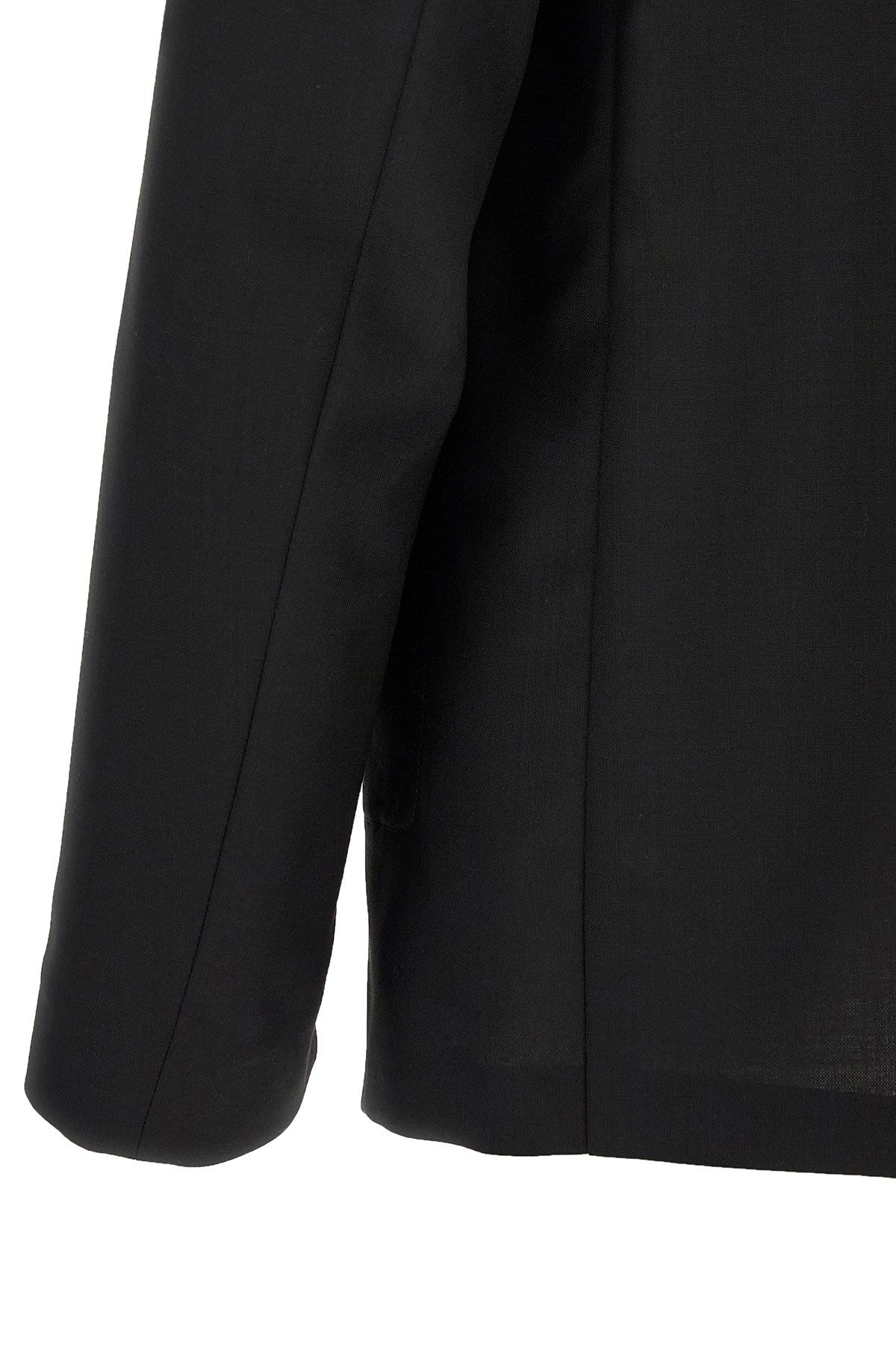 Maison Margiela Men's Minimal Blazer in Black Wool - view 4