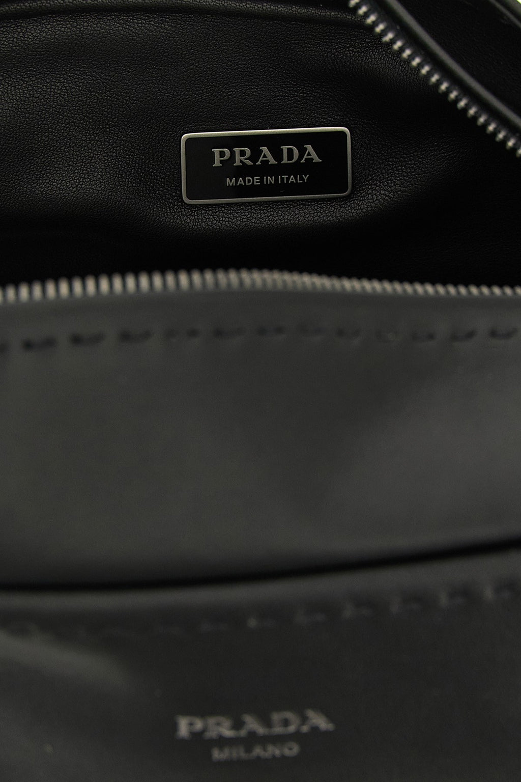 Prada Men's Bandoliera Crossbody Bag in Black Leather - view 4