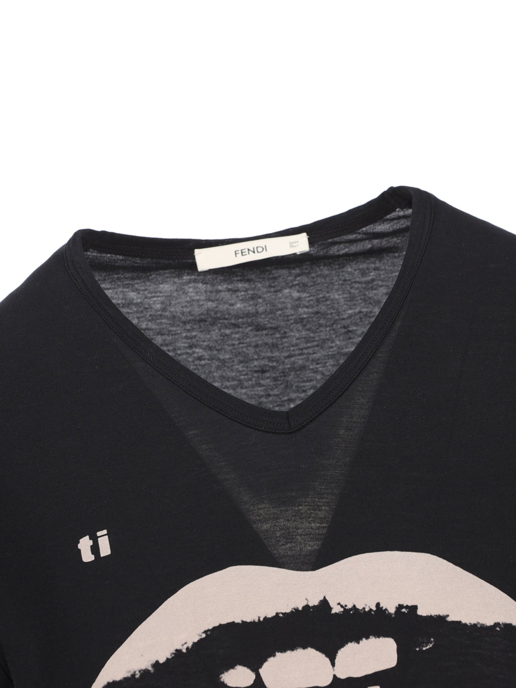 Fendi Women's Organic Cotton T-Shirt in Black - view 4