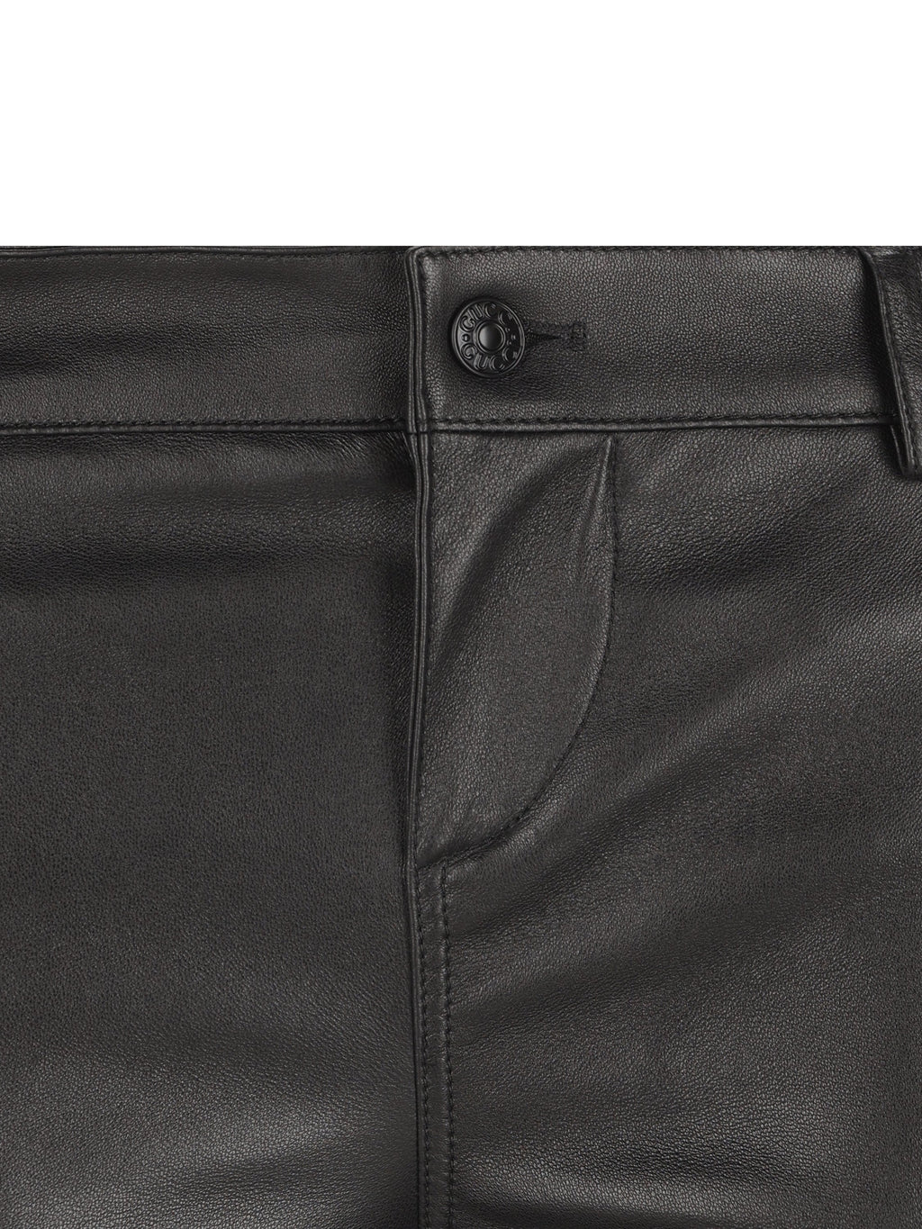 Gucci Women's Stretch Leather Trousers in Black - view 4