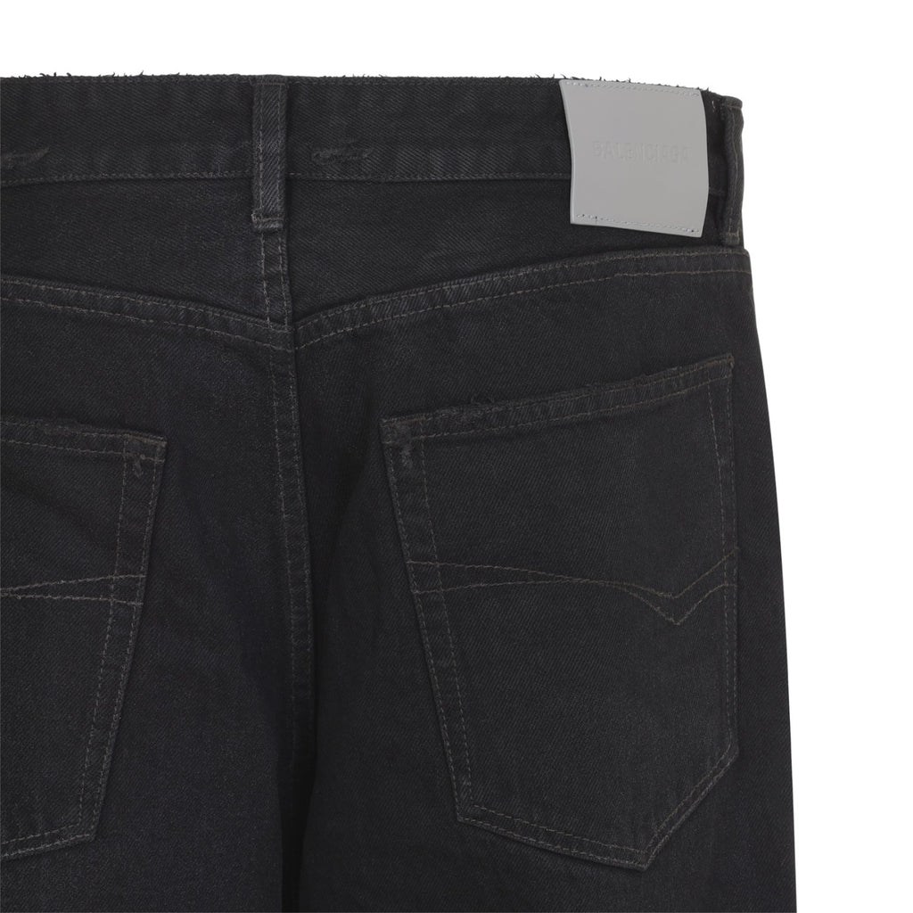 Balenciaga Men's Regular Fit Jeans in Black - image 4