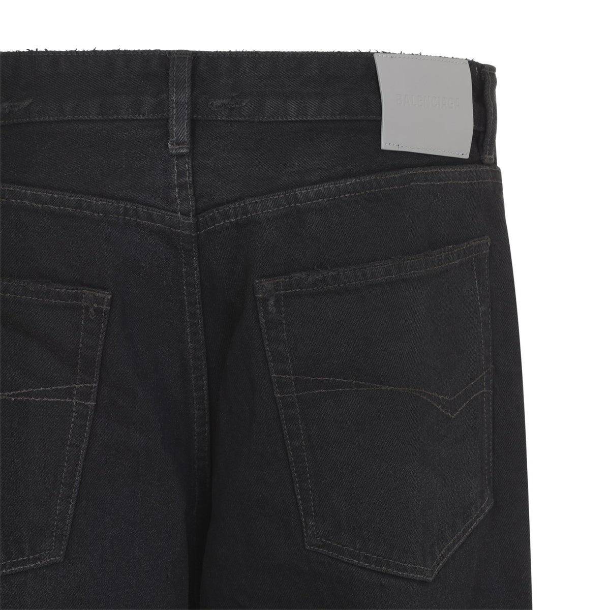 Balenciaga Men's Regular Fit Jeans in Black - image 4