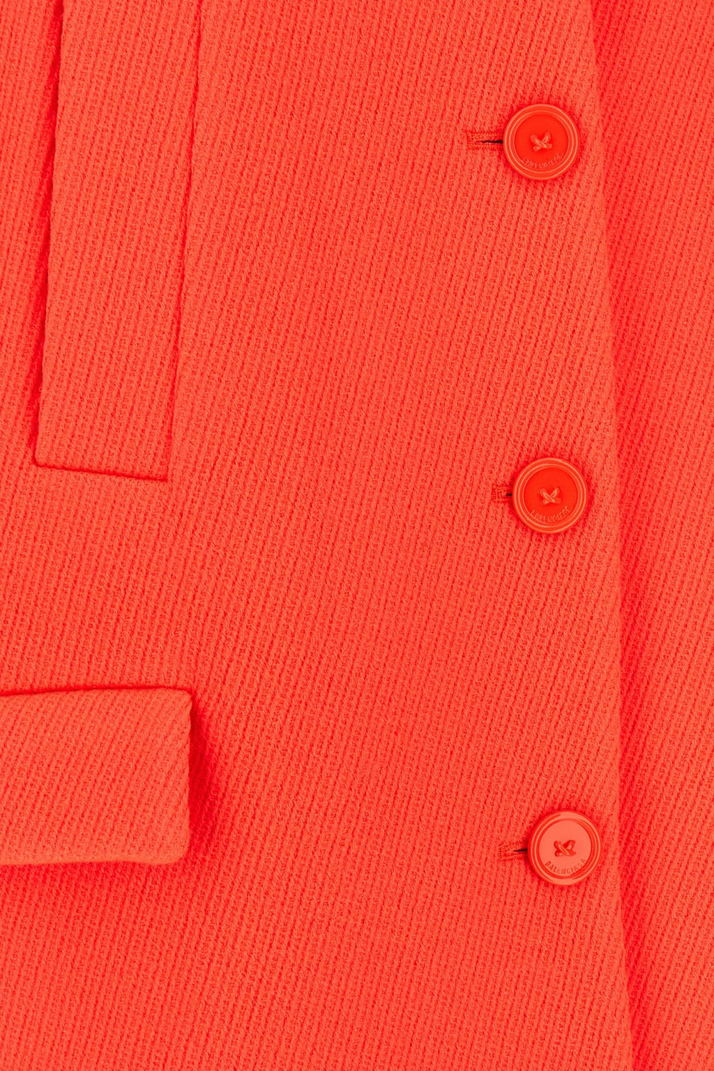 Balenciaga Women's Cape Coat in Orange Wool - view 4