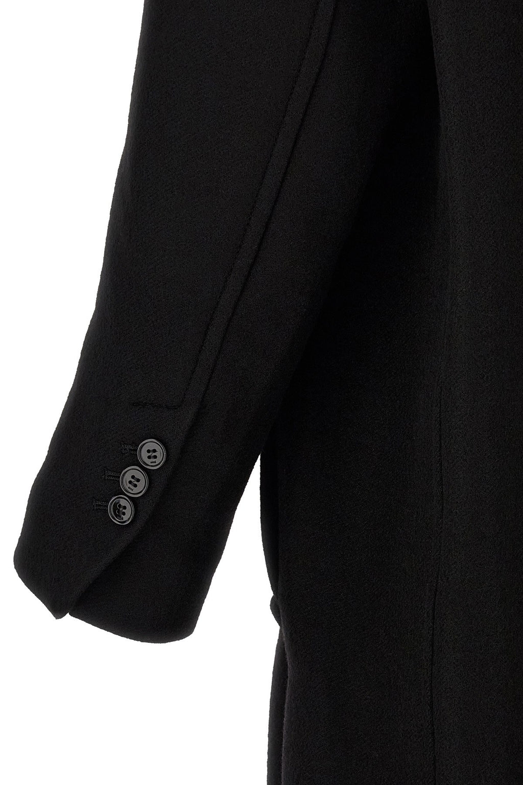 Ami Paris Men's Gabardine Coat in Black - view 4