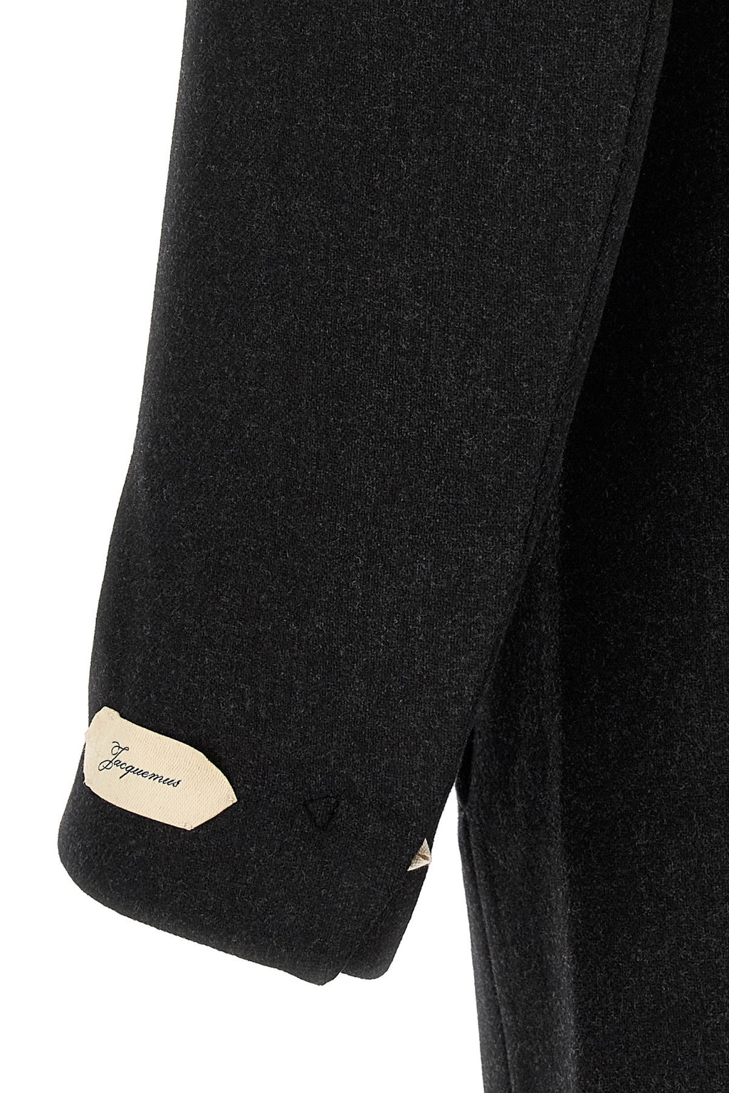 Jacquemus Men's Le Manteau Tailleur Coat in Gray Wool - view 4