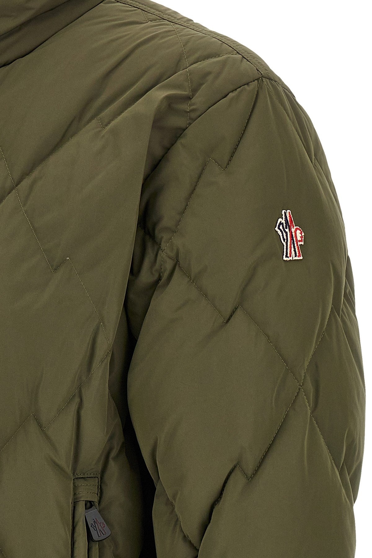 Moncler Grenoble Men's Bramans Down Jacket in Green Cotton - view 4