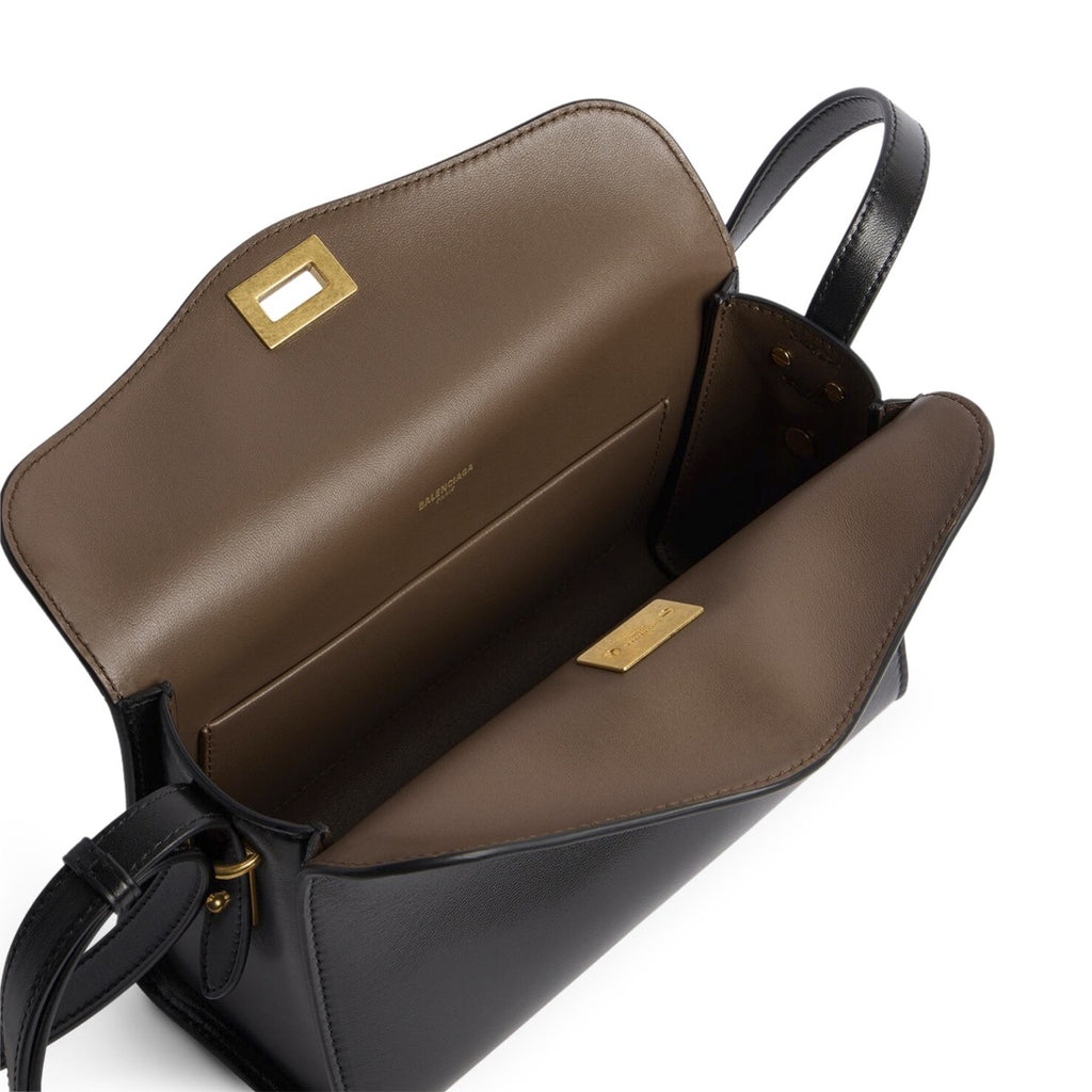 Balenciaga Women's Lamb Leather Le 7 Nano Bag in Black