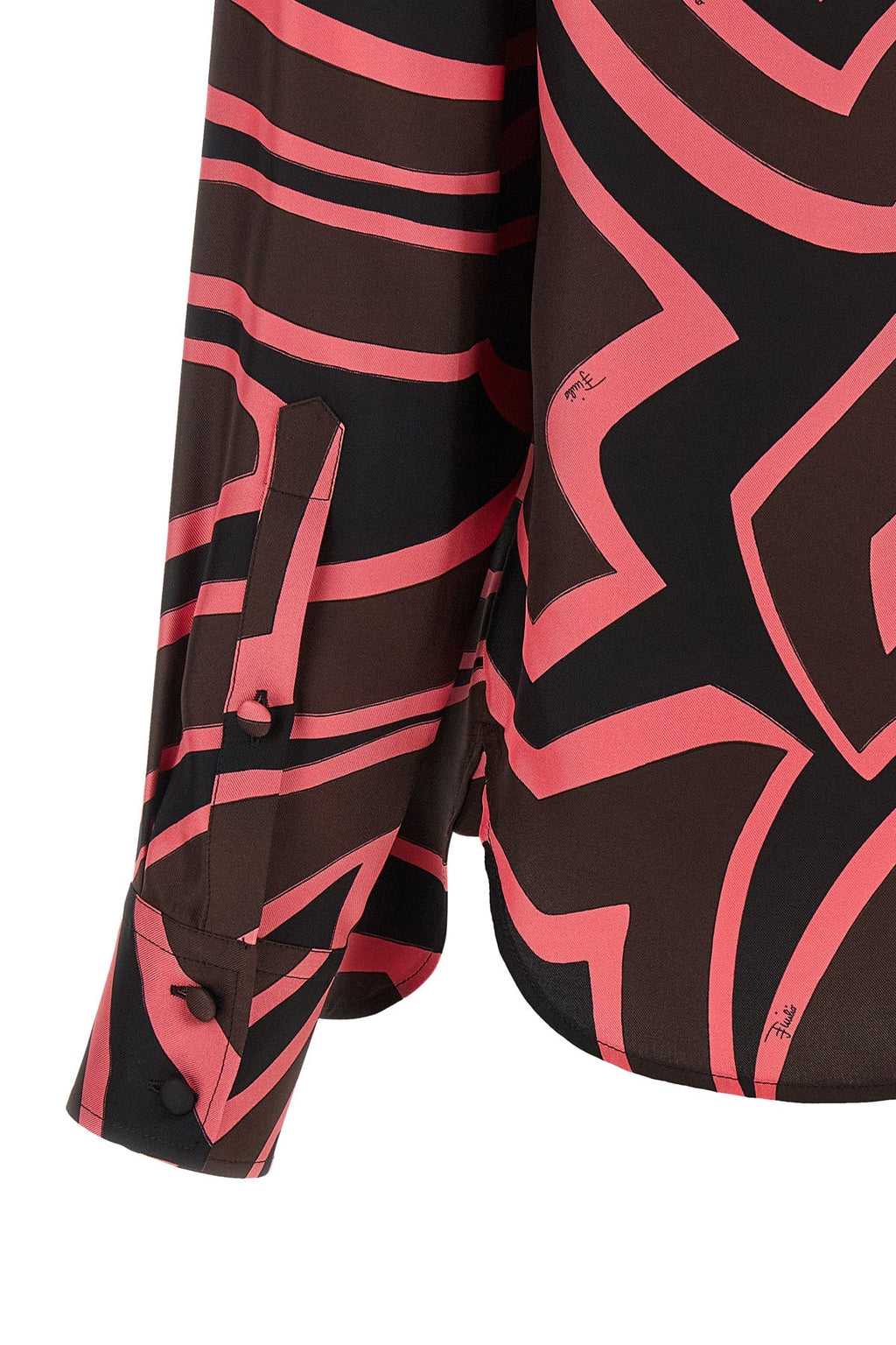 Pucci Women's Pink Labirinto Silk Twill Shirt - image 4