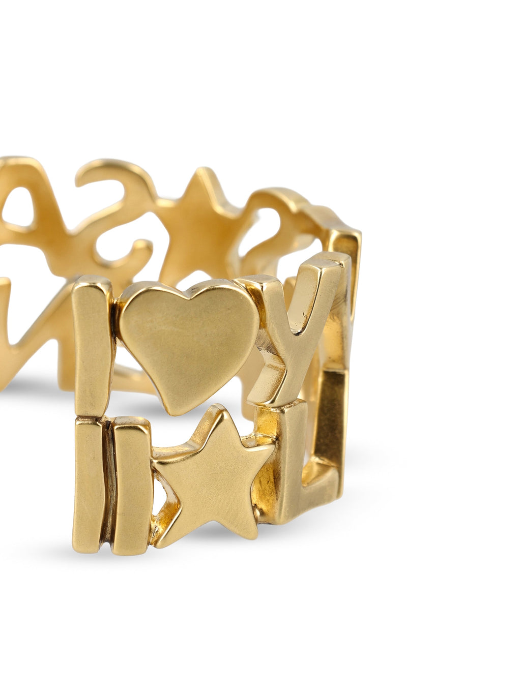 Saint Laurent Women's Metal Cuff Bracelet in Gold - view 4