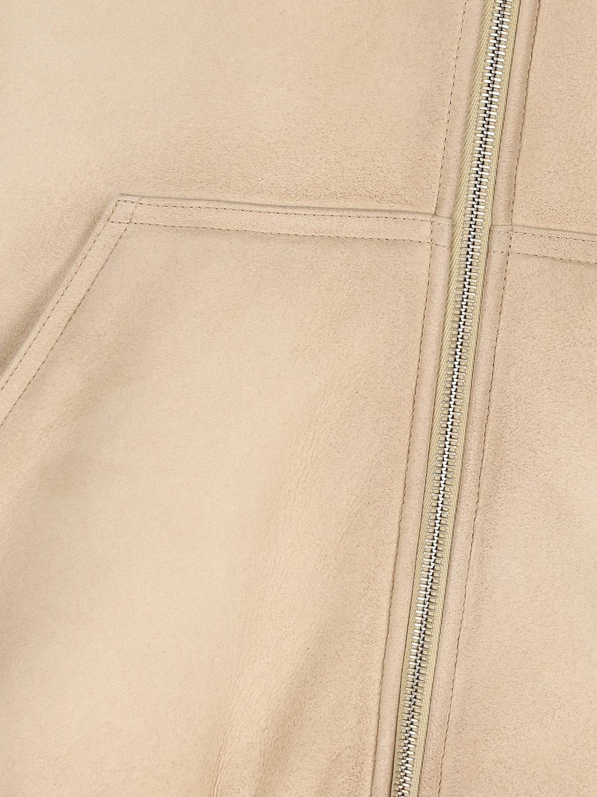 Prada Women's Shearling Hooded Jacket in Beige - view 4