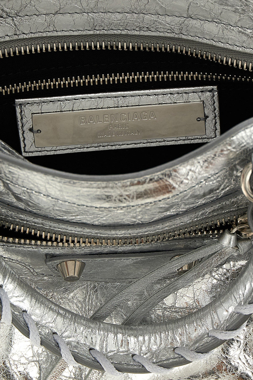 Balenciaga Women's Le City Mini Top-Handle Bag in Silver - image 4