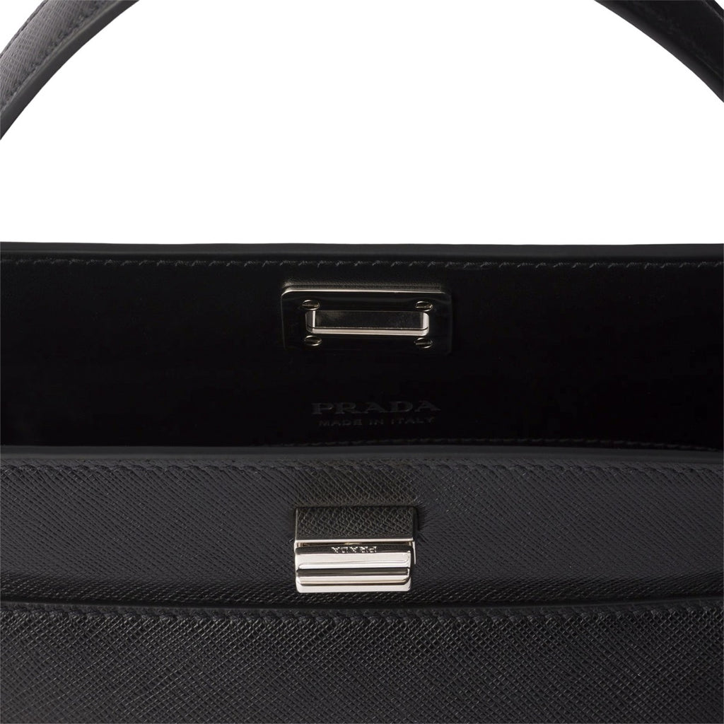 Prada Women's Saffiano Midi Bag in Black