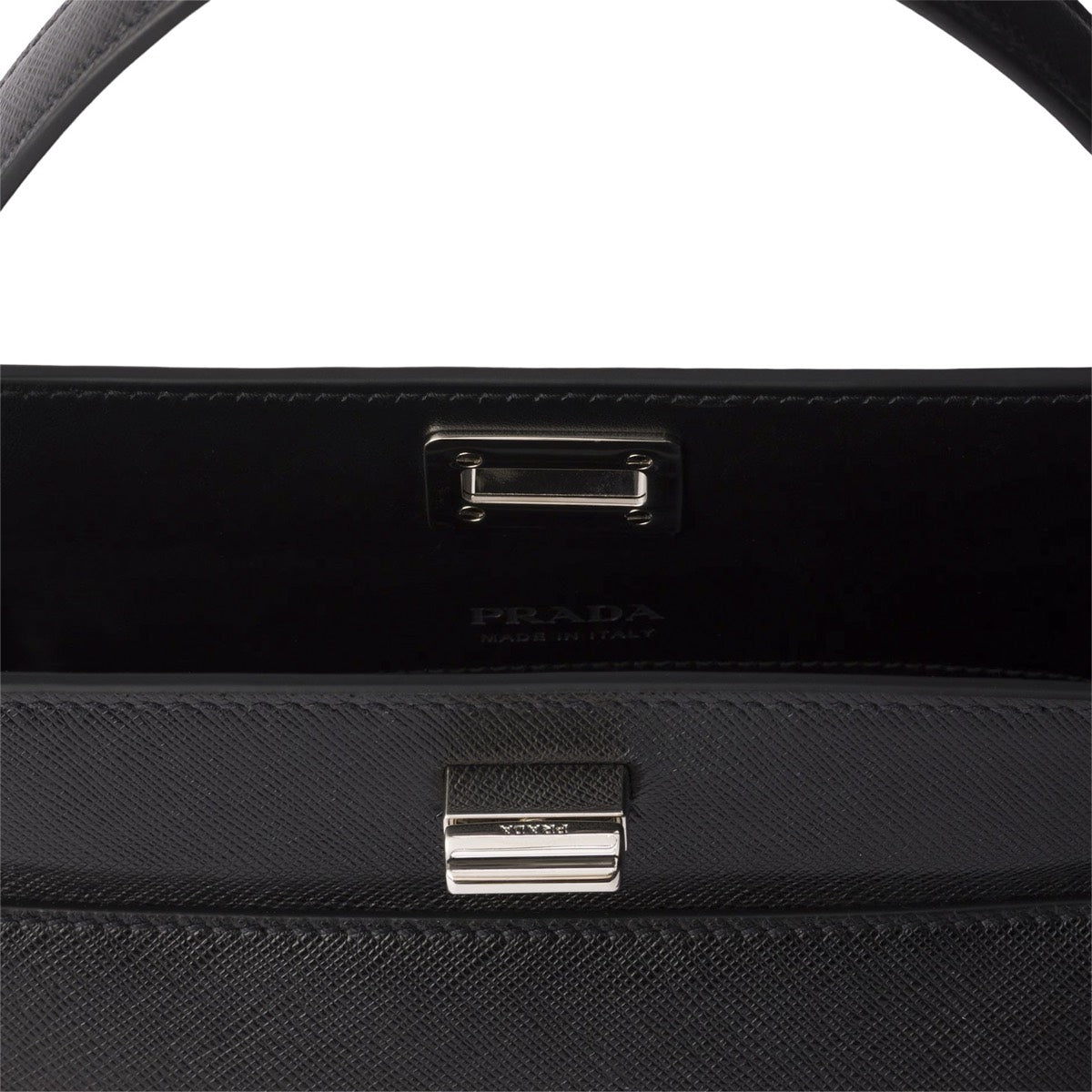 Prada Women's Saffiano Midi Bag in Black