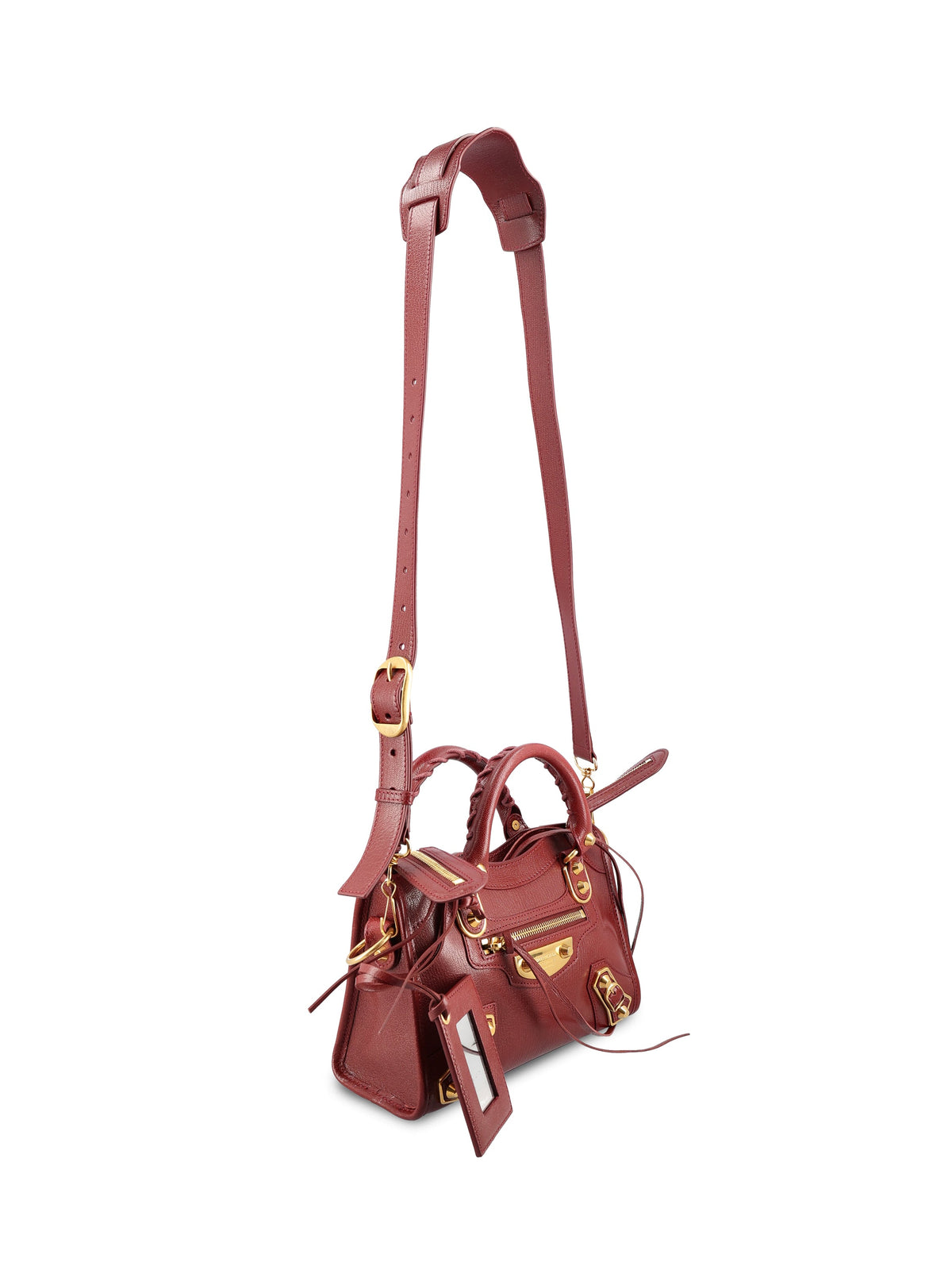 Balenciaga Women's Le City Uptown Mini Leather Bag in Red - view 4